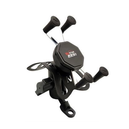 Skorter | N-STAR N002 Motorcycle Bicycle Mobile Phone Bracket Riding Equipment(Large Tilted Head)