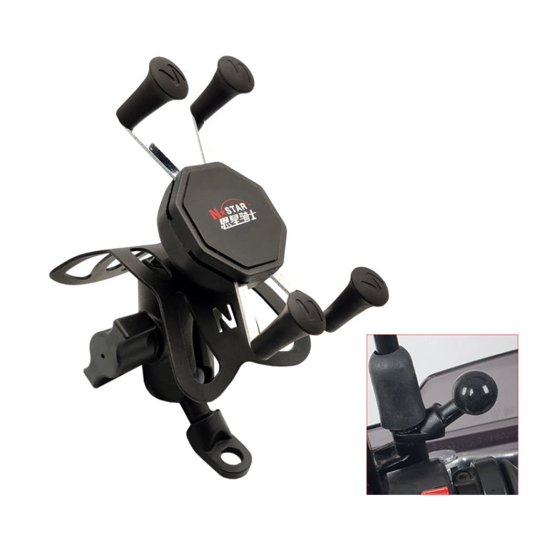Skorter | N-STAR N002 Motorcycle Bicycle Mobile Phone Bracket Riding Equipment(Large Tilted Head)