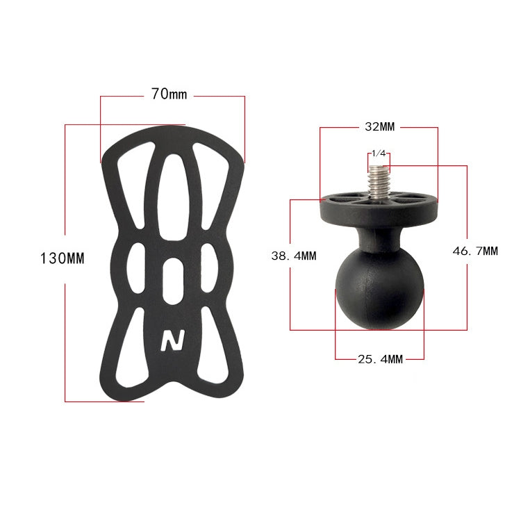 Skorter | N-STAR N002 Motorcycle Bicycle Mobile Phone Bracket Riding Equipment(Large Long Ball Head)