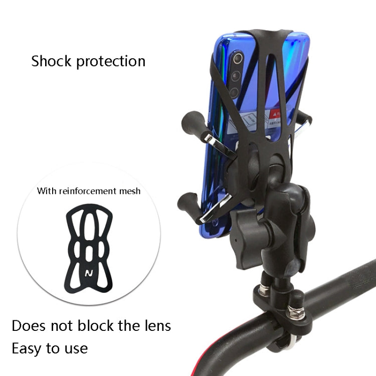 Skorter | N-STAR N002 Motorcycle Bicycle Mobile Phone Bracket Riding Equipment(Large Tilted Head)