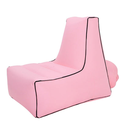 Skorter | BB1082 Inflatable Sofa Inflatable Bed Outdoor Folding Portable Air Sofa Size: 85 x 80 x 75cm(Pink)
