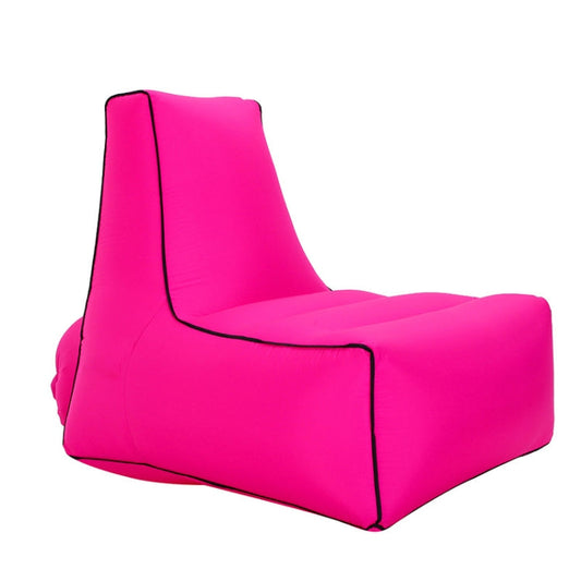 Skorter | BB1082 Inflatable Sofa Inflatable Bed Outdoor Folding Portable Air Sofa Size: 85 x 80 x 75cm(Rose Red)
