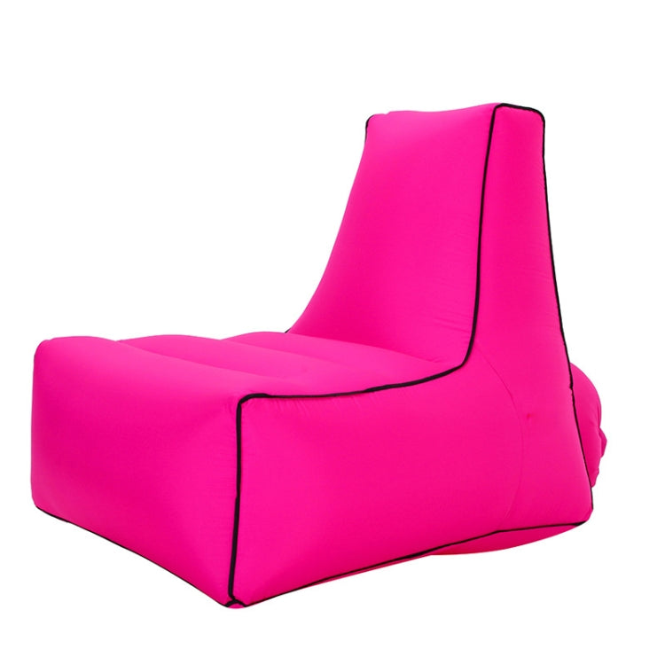 Skorter | BB1082 Inflatable Sofa Inflatable Bed Outdoor Folding Portable Air Sofa Size: 85 x 80 x 75cm(Rose Red)