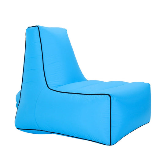 Skorter | BB1082 Inflatable Sofa Inflatable Bed Outdoor Folding Portable Air Sofa Size: 85 x 80 x 75cm(Sky Blue)