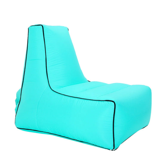 Skorter | BB1082 Inflatable Sofa Inflatable Bed Outdoor Folding Portable Air Sofa Size: 85 x 80 x 75cm(Lake Green)