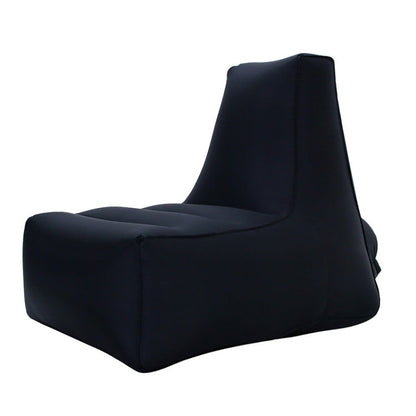 Skorter | BB1082 Inflatable Sofa Inflatable Bed Outdoor Folding Portable Air Sofa Size: 100 x 90 x 80cm(Black)