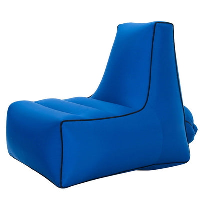 Skorter | BB1082 Inflatable Sofa Inflatable Bed Outdoor Folding Portable Air Sofa Size: 100 x 90 x 80cm(Navy)