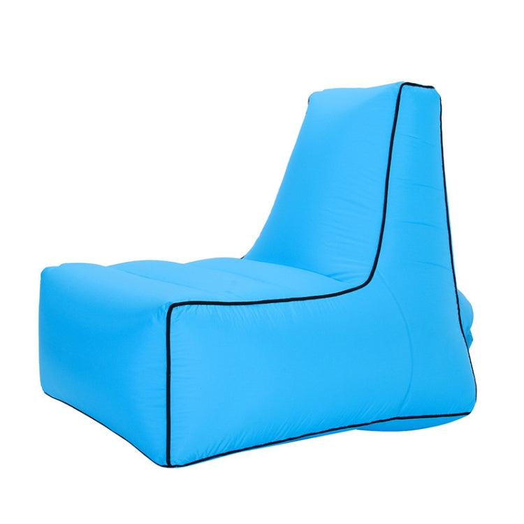 Skorter | BB1082 Inflatable Sofa Inflatable Bed Outdoor Folding Portable Air Sofa Size: 100 x 90 x 80cm(Sky Blue)