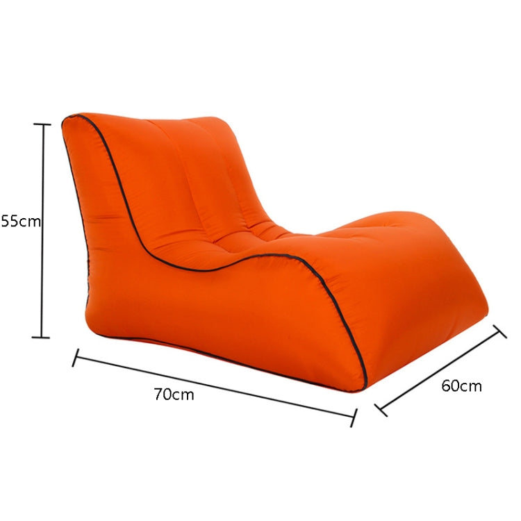 Skorter | BB1803 Foldable Portable Inflatable Sofa Single Outdoor Inflatable Seat, Size: 70 x 60 x 55cm(Orange)