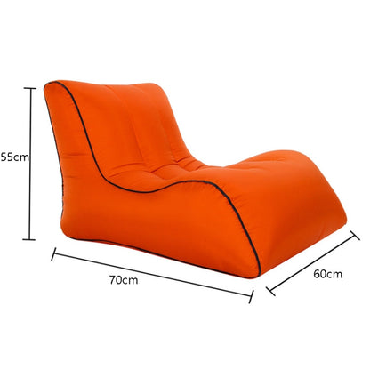 Skorter | BB1803 Foldable Portable Inflatable Sofa Single Outdoor Inflatable Seat, Size: 70 x 60 x 55cm(Orange)