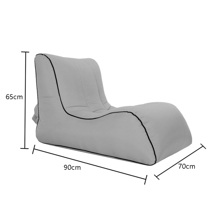 Skorter | BB1803 Foldable Portable Inflatable Sofa Single Outdoor Inflatable Seat, Size: 90 x 70 x 65cm(Gray)