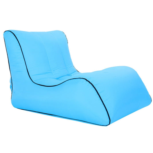 Skorter | BB1803 Foldable Portable Inflatable Sofa Single Outdoor Inflatable Seat, Size: 90 x 70 x 65cm(Sky Blue)