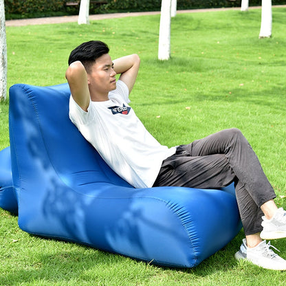 Skorter | BB1803 Foldable Portable Inflatable Sofa Single Outdoor Inflatable Seat, Size: 90 x 70 x 65cm(Lake Green)