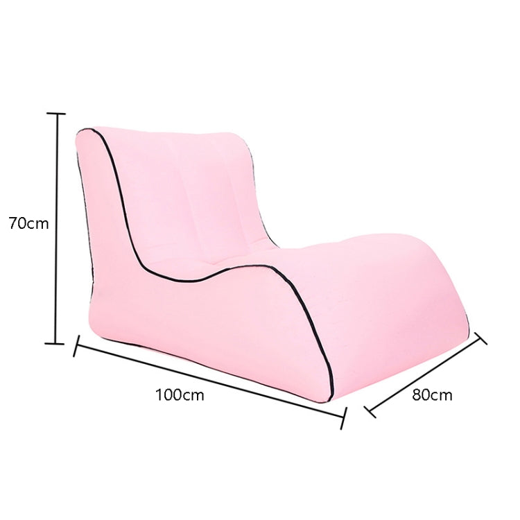 Skorter | BB1803 Foldable Portable Inflatable Sofa Single Outdoor Inflatable Seat, Size: 100 x 80 x 70cm(Pink)