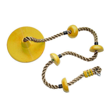 Skorter | Children Swing Climbing Rope Big Small Disc Sling Rope Swing,Random Color Delivery