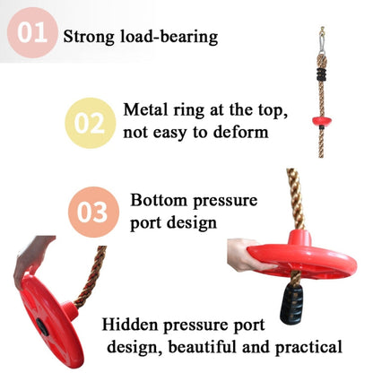 Skorter | Children Swing Climbing Rope Big Small Disc Sling Rope Swing,Random Color Delivery
