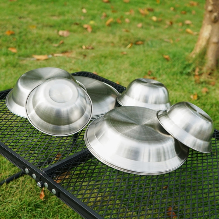 Skorter | 16 PCS / Set CLS Outdoor Stainless Steel Tableware Portable Camping Dinner Bowl Plate Set