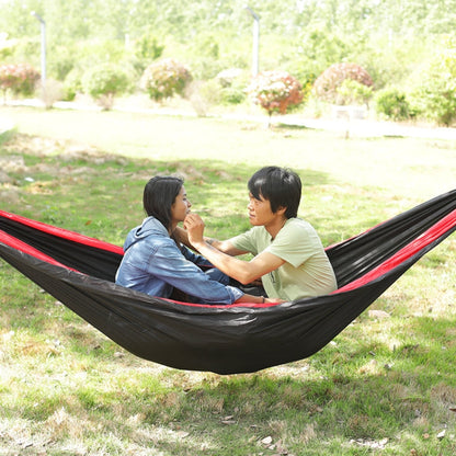 Skorter | Outdoor Hammock Nylon Parachute Cloth Travel Camping Swing, Style: 3m x 2m (Sky Blue+Royal Blue)