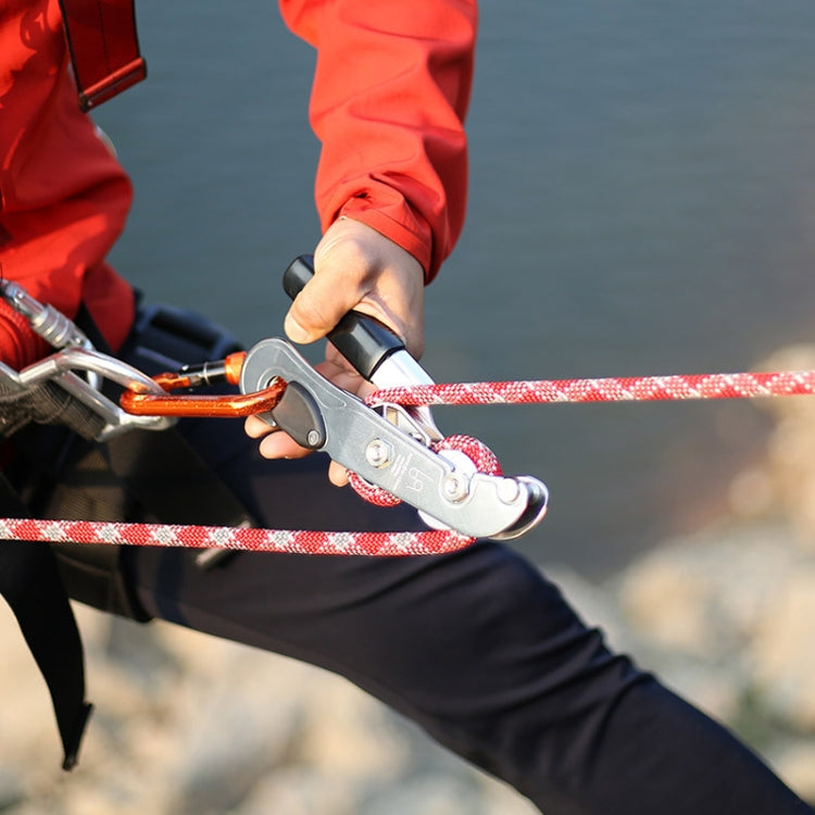 Skorter | XINDA XD8604 Outdoor Hand Control Climbing Stop Descender Rappelling Descender(Silver)