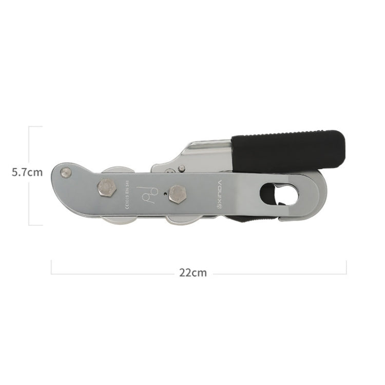 Skorter | XINDA XD8604 Outdoor Hand Control Climbing Stop Descender Rappelling Descender(Silver)