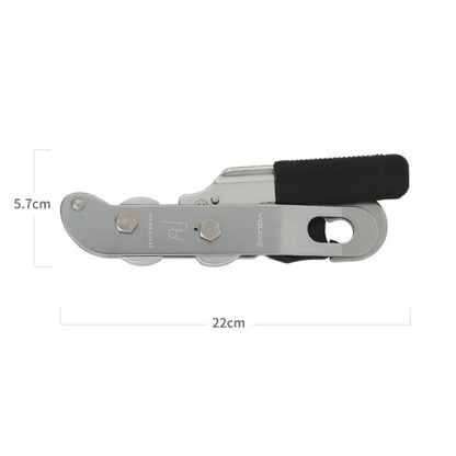 Skorter | XINDA XD8604 Outdoor Hand Control Climbing Stop Descender Rappelling Descender(Silver)