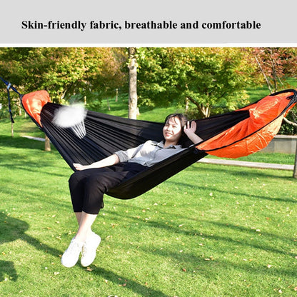 Skorter | Strut Mosquito Net Hammock Diamond Sunshade Set Outdoor Camping Automatic Quick-Open Anti-Mosquito Hammock Canopy Set(Black)