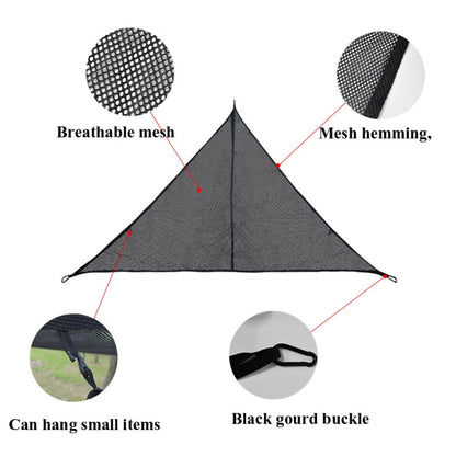 Skorter | Outdoor Multi-person Hammock Large Sky Tree Tent Aerial Camping Hammock Triangle Hammock, Side Length: 2.9m
