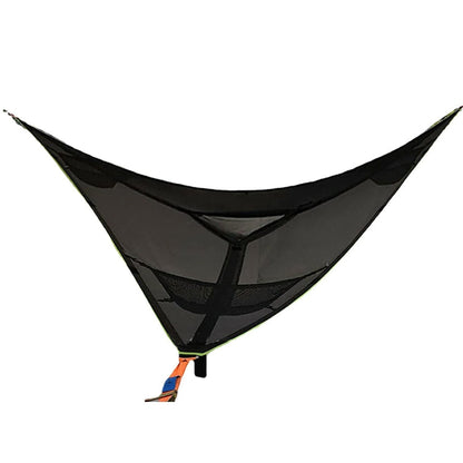 Skorter | 2.8m Family Outdoor Portable Aerial Tent Multi-person Camping Triangle Hammock(Black)