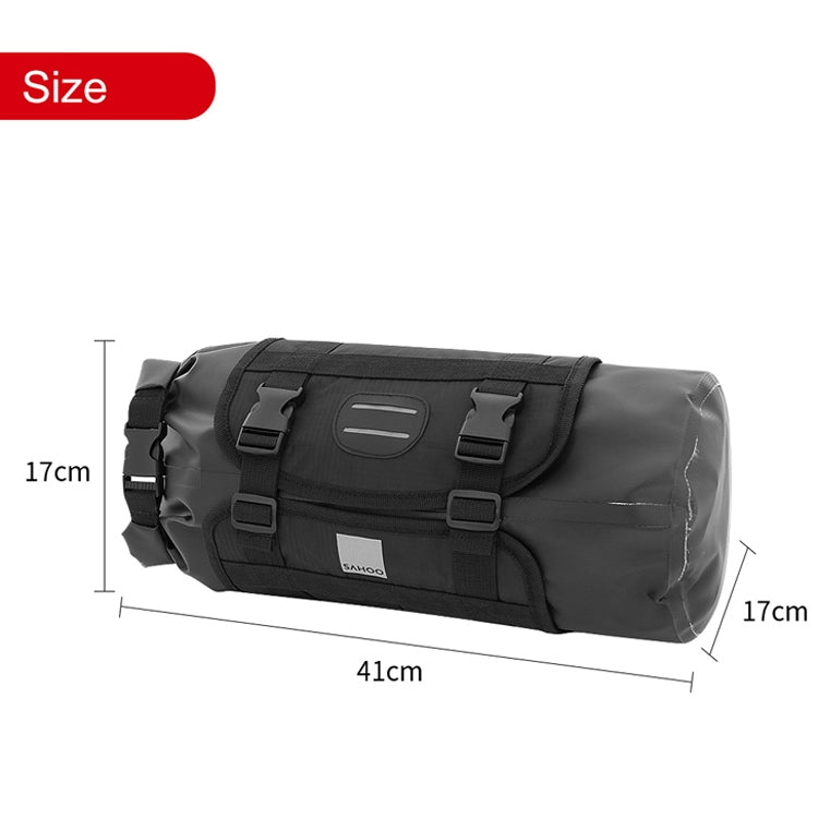 Skorter | SAHOO 11L Enlarged Bicycle Front Bag Mountain Bike Clip Mesh Waterproof And Wear-Resistant Handlebar Bag(Black)