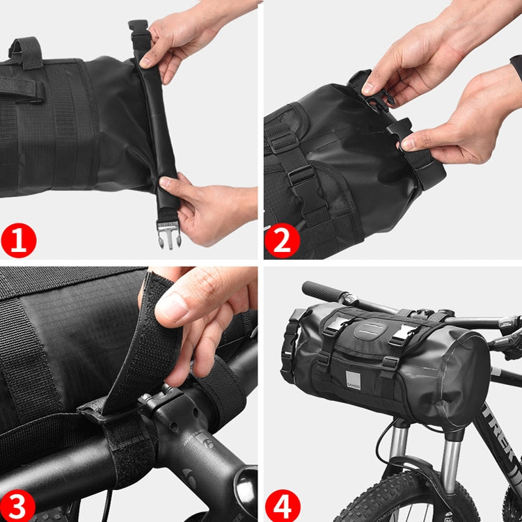 Skorter | SAHOO 11L Enlarged Bicycle Front Bag Mountain Bike Clip Mesh Waterproof And Wear-Resistant Handlebar Bag(Black)