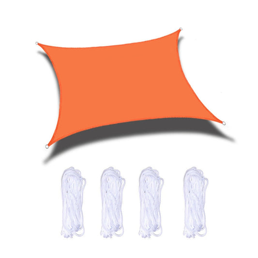 Skorter | Outdoor Garden Sunshade Sail Waterproof Anti-UV Canopy, Size: 5m x 5m(Orange)