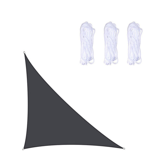 Skorter | Triangle Outdoor Garden Sunshade Sail Waterproof Anti-UV Canopy, Size: 3m x 3m x 4.3m(Black)