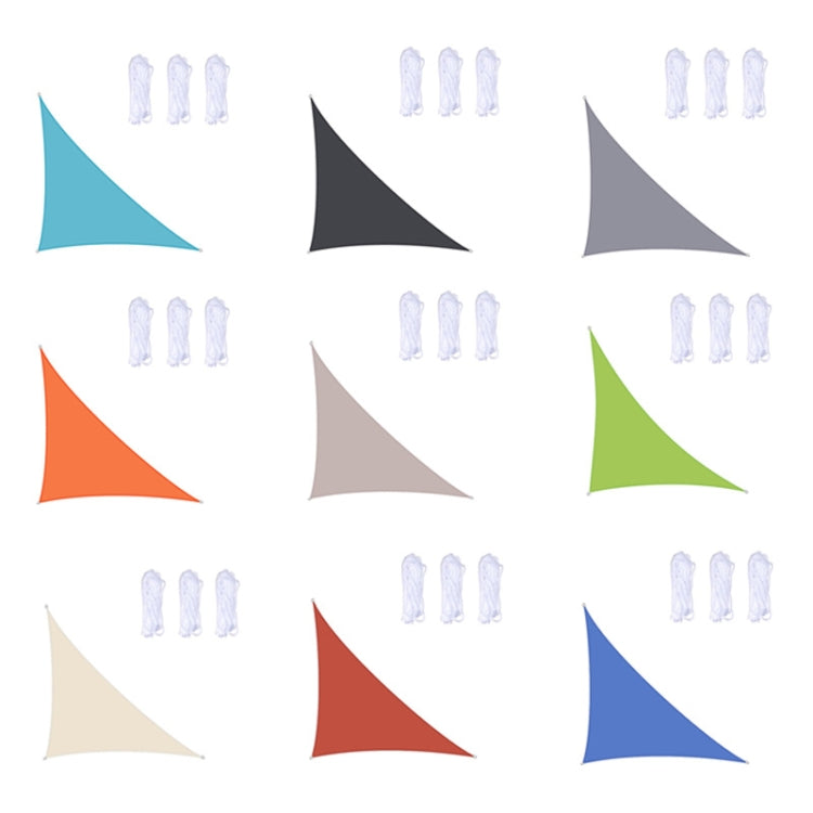 Skorter | Triangle Outdoor Garden Sunshade Sail Waterproof Anti-UV Canopy, Size: 3m x 3m x 4.3m(Lake Blue)