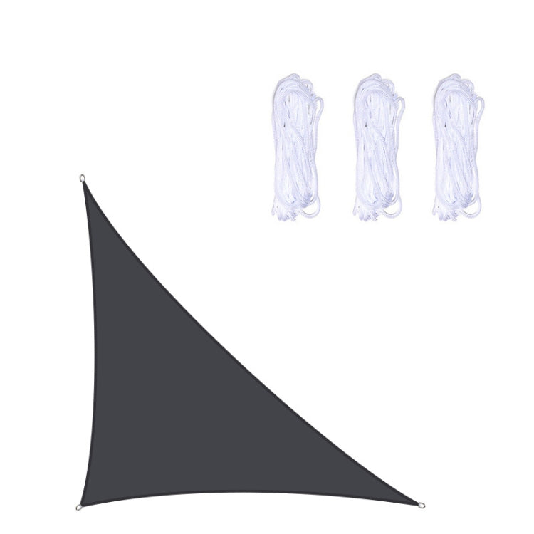 Skorter | Triangle Outdoor Garden Sunshade Sail Waterproof Anti-UV Canopy, Size: 4m x 4m x 5.7m(Black)