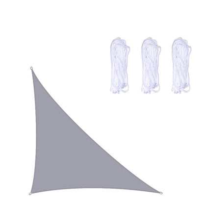 Skorter | Triangle Outdoor Garden Sunshade Sail Waterproof Anti-UV Canopy, Size: 3m x 4m x 5m(Grey)