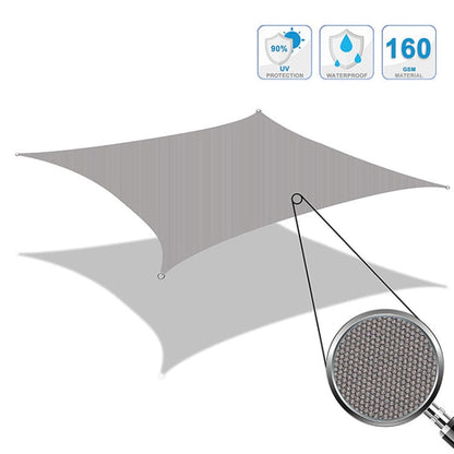 Skorter | Triangle Outdoor Garden Sunshade Sail Waterproof Anti-UV Canopy, Size: 4.5m x 4.5m x 4.5m(Lake Blue)