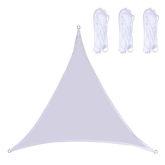 Skorter | Triangle Outdoor Garden Sunshade Sail Waterproof Anti-UV Canopy, Size: 5m x 5m x 5m(White)