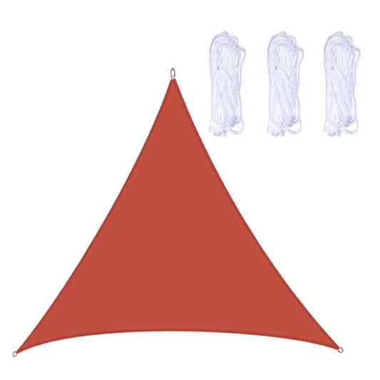 Skorter | Triangle Outdoor Garden Sunshade Sail Waterproof Anti-UV Canopy, Size: 6m x 6m x 6m(Red)