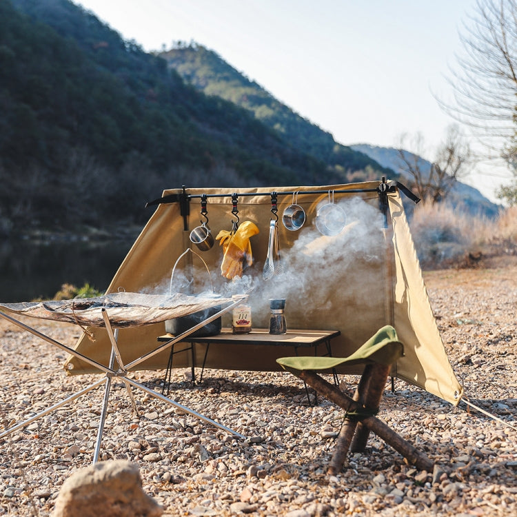Skorter | Outdoor Camping Picnic Windshield Picnic Windscreen(Cloth + Bracket)