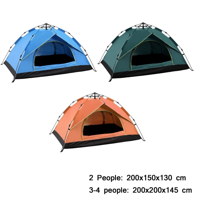 Skorter | TC-014 Outdoor Beach Travel Camping Automatic Spring Multi-Person Tent For 3-4 People(Blue+Mat+Hammock)