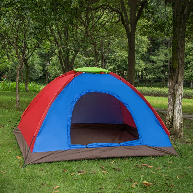 Skorter | T015 Outdoor Camping Single-Layer Tent Camping Beach Tour Tent, Random Color Delivery, Applicable: 3-4 People