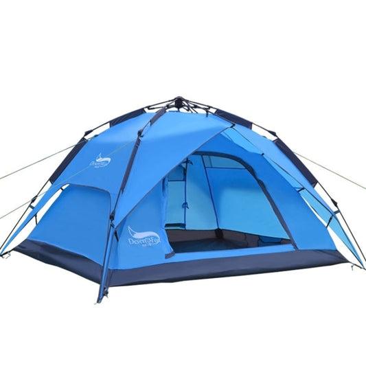 Skorter | Desert&Fox Outdoor Travel Camp Tent Beach Automatic Easily Building Tent for 3-4 People(Sky Blue)