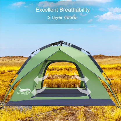 Skorter | Desert&Fox Outdoor Travel Camp Tent Beach Automatic Easily Building Tent for 3-4 People(Sky Blue)