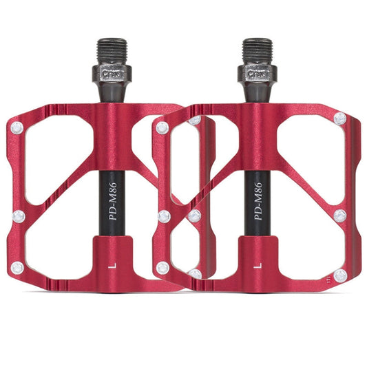 Skorter | 1 Pair PROMEND Mountain Bike Road Bike Bicycle Aluminum Pedals(PD-M86 Red)
