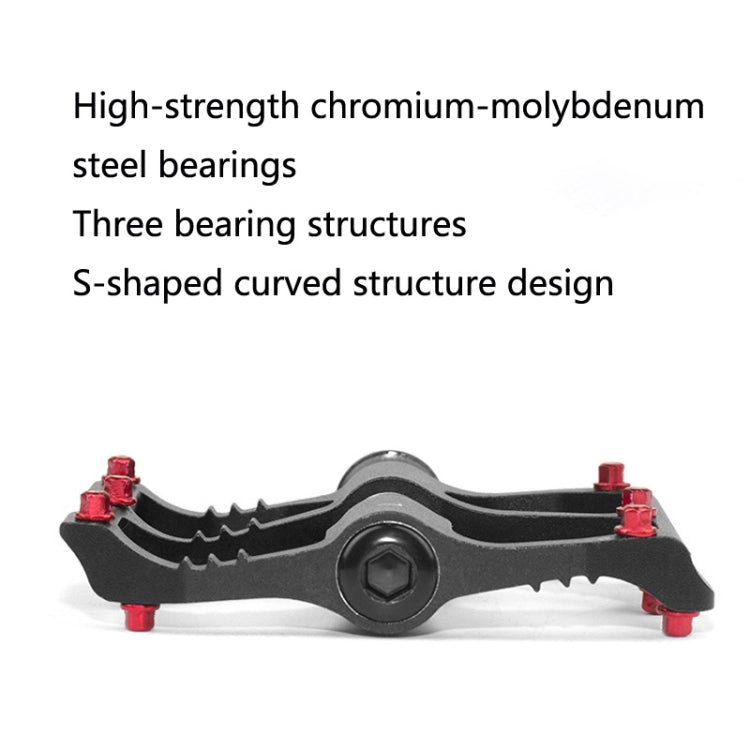Skorter | 1 Pair PROMEND Mountain Bike Road Bike Bicycle Aluminum Pedals(PD-M86 Red)