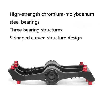Skorter | 1 Pair PROMEND Mountain Bike Road Bike Bicycle Aluminum Pedals(PD-R87 Black)
