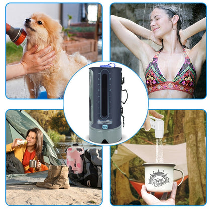 Skorter | AFISHTOUR FW2078 12L Outdoor Bath Water Storage Bag Portable Camping Bath Bag, Colour: Spherical Air Pump