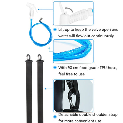 Skorter | AFISHTOUR FW2078 12L Outdoor Bath Water Storage Bag Portable Camping Bath Bag, Colour: Spherical Air Pump