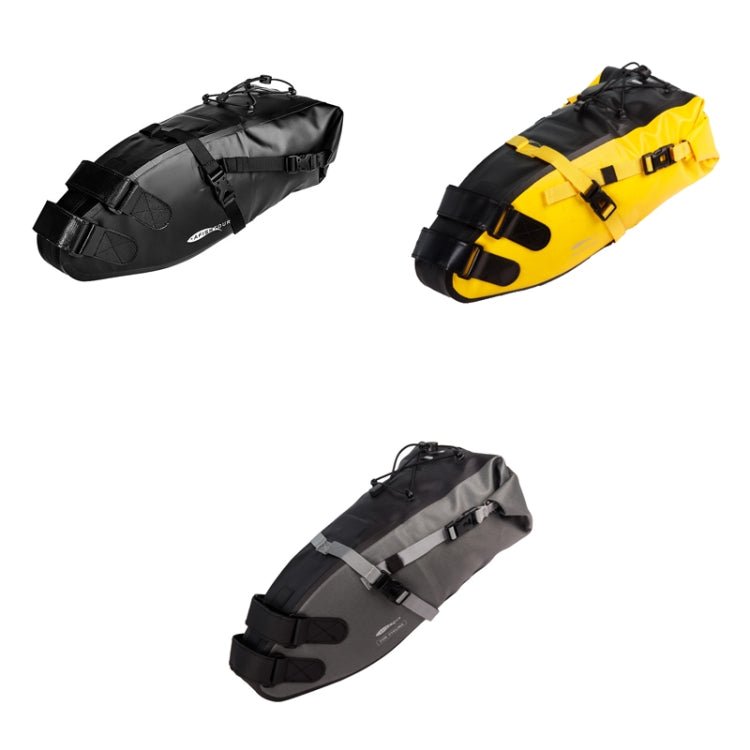 Skorter | AFISHTOUR FB2040 13L Bicycle Big Tail Bag Big Large Capacity Long-Distance Cycling Saddle Bag, Size: 13L(Yellow Black)