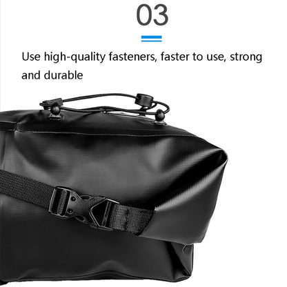 Skorter | AFISHTOUR FB2040 13L Bicycle Big Tail Bag Big Large Capacity Long-Distance Cycling Saddle Bag, Size: 13L(Full Black)